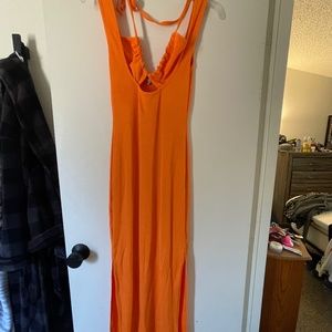 Long Orange Dress